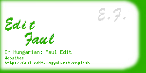 edit faul business card